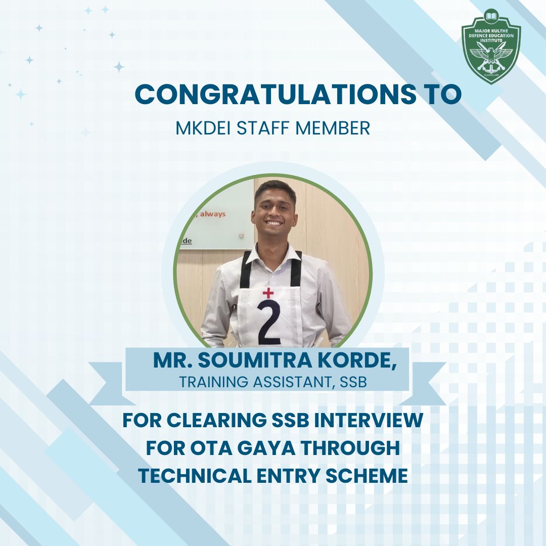 Congratulations Saumitra Sir For Clearing SSB